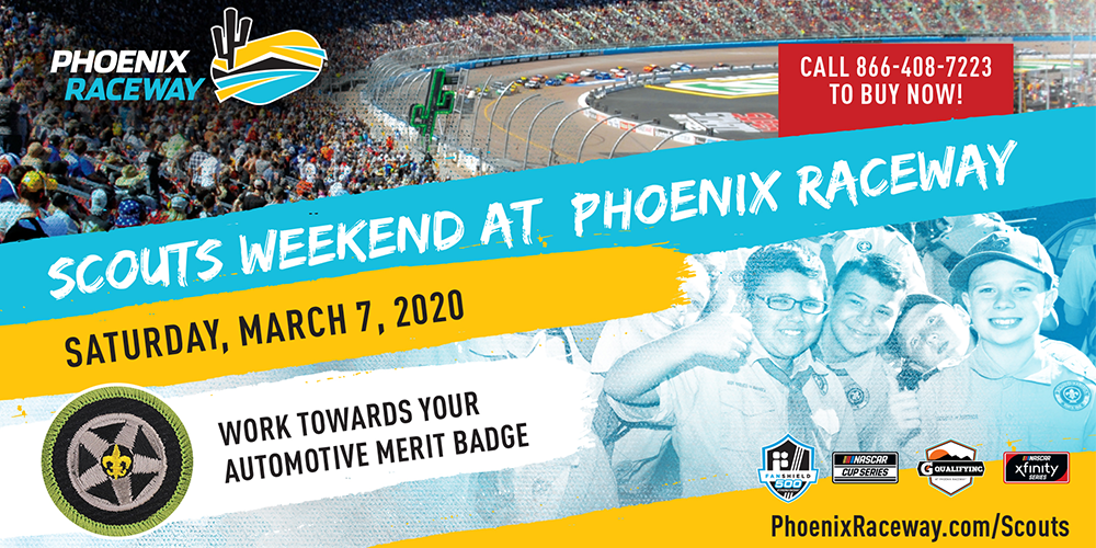 Visit PHOENIX RACEWAY AND GRAND CANYON COUNCIL SCOUTS OF AMERICA TO HOST SCOUTS WEEKEND MARCH 7 AND 8 page