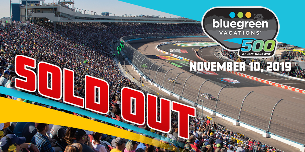 Visit GRANDSTAND SEATS SOLD OUT FOR BLUEGREEN VACATIONS 500 AT ISM RACEWAY page