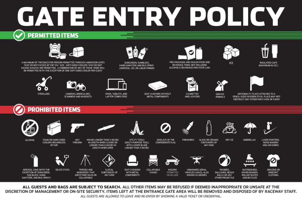 FAQS & POLICIES - Phoenix Raceway