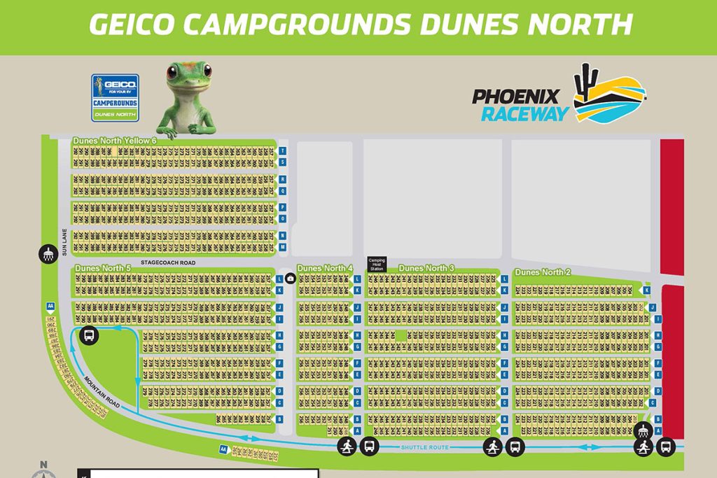 Geico Campgrounds Dunes North At Phoenix Raceway