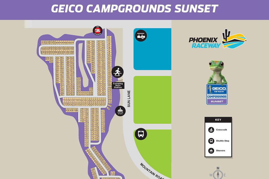 Geico Campgrounds Sunset At Phoenix Raceway