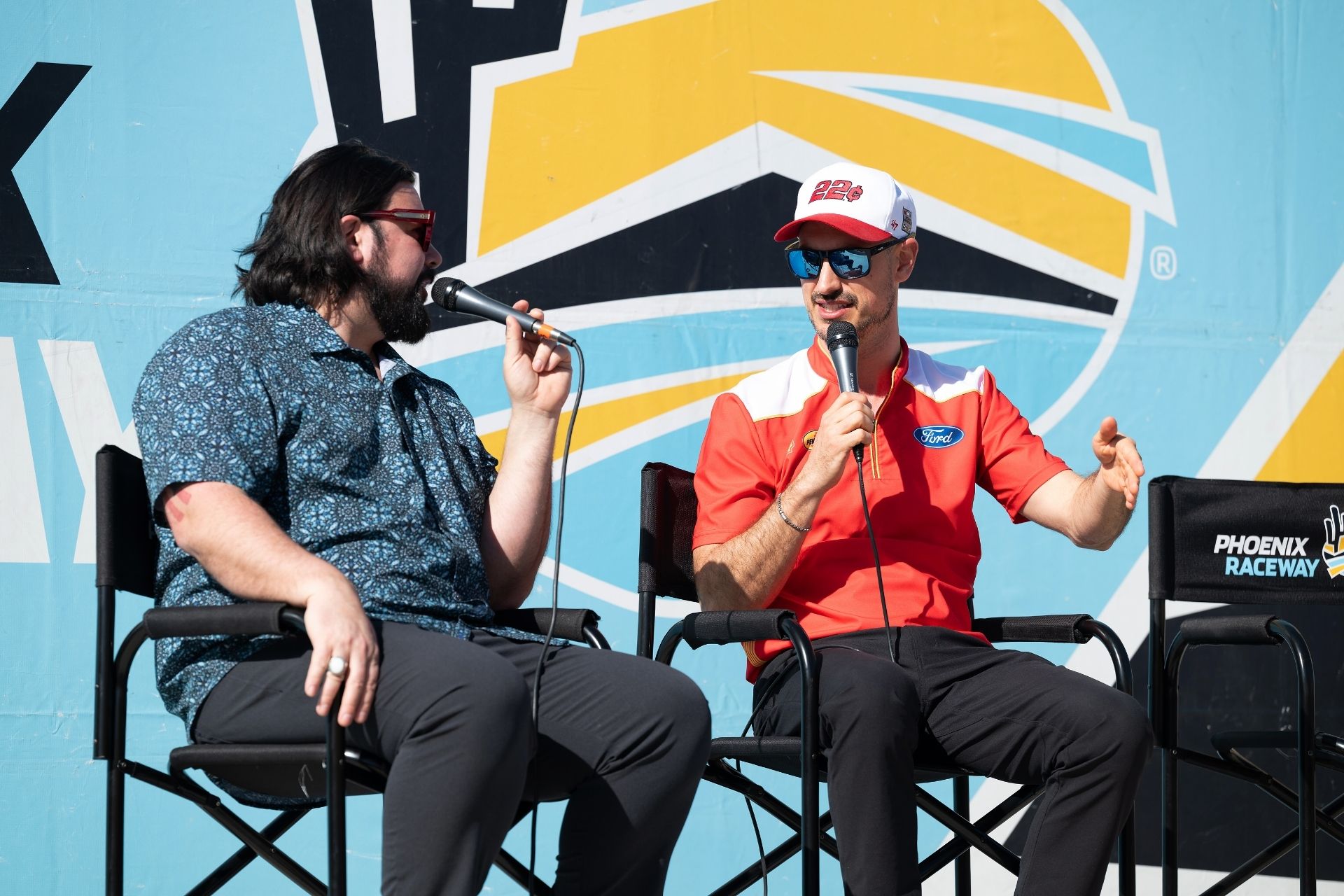 Fans gathered at the Phoenix Raceway fan zone